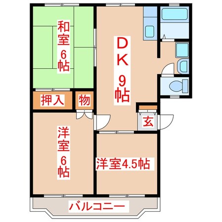 サンシティ谷山の物件間取画像